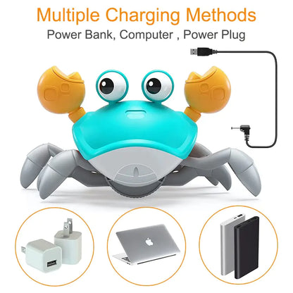 Cute Sensing Crawling Crab Baby Toy