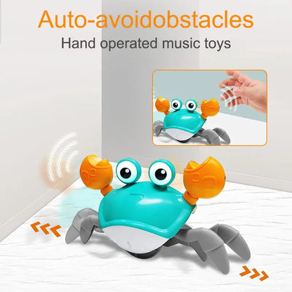 Cute Sensing Crawling Crab Baby Toy